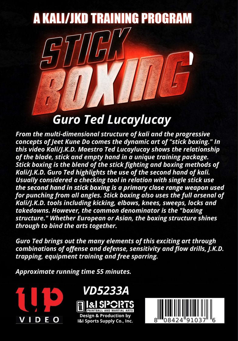 Stickboxing Filipino Kali/Jeet Kune Do DVD Ted Lucaylucay martial arts escrima