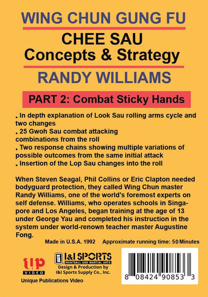 Wing Chun Gung Fu Chee Sau #2 Look Sau Combat Sticky Hands DVD Randy Williams