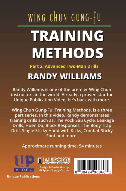 Wing Chun Gung Fu Training Methods #2 Sticky Hands DVD  Randy Williams