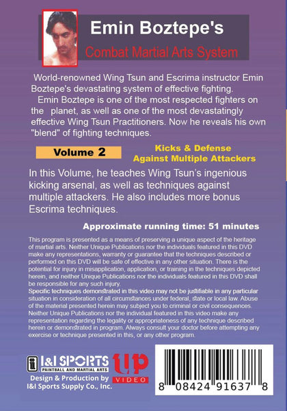 Combat Martial Arts #2 Kicks Defense Against Multiple Attackers DVD Emin Boztepe