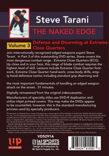Naked Edge #3 Defense & Disarming Extreme Close Quarter knives DVD Steve Tarani
