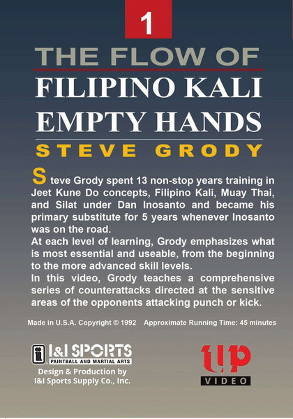 3 DVD SET Flow of Filipino Kali Empty Hands - Steve Grody escrima arnis fma
