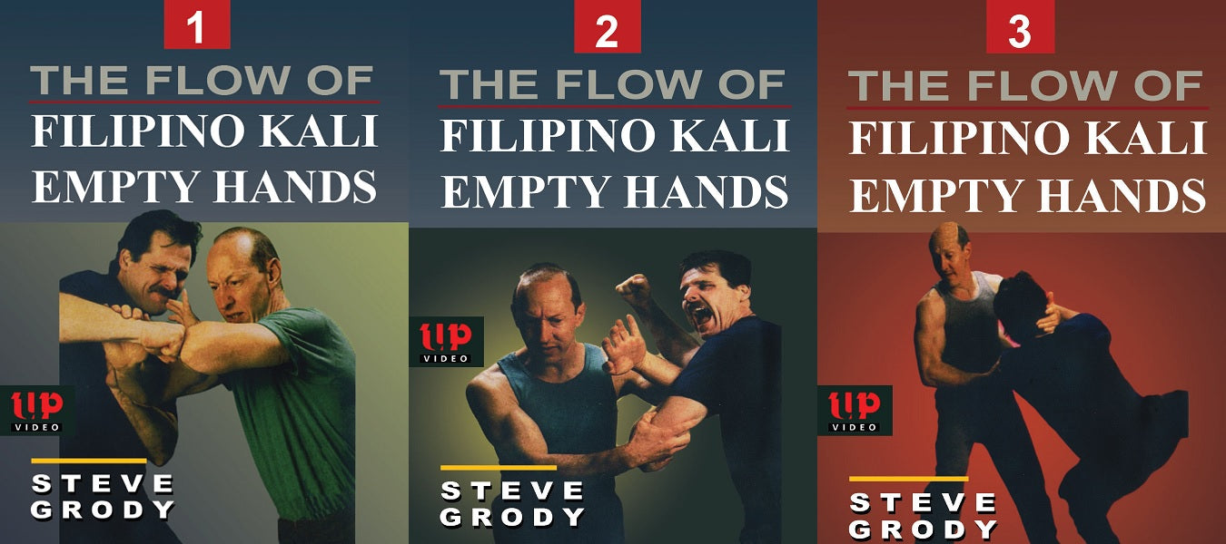 3 DVD SET Flow of Filipino Kali Empty Hands - Steve Grody escrima arnis fma