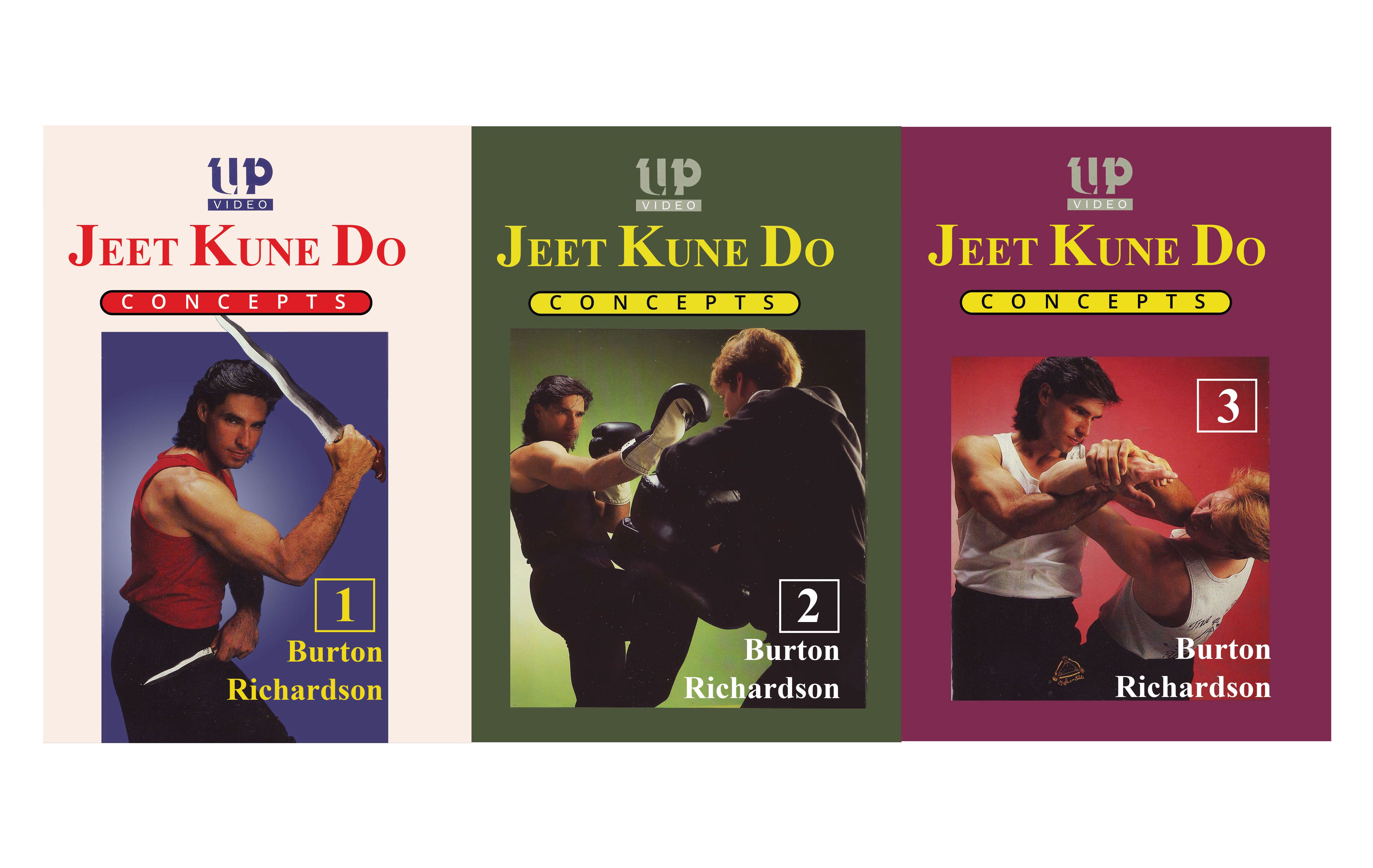 3 DVD SET Bruce Lee's Jeet Kune Do Concepts - Burton Richardson