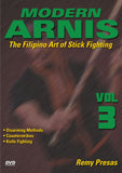 Modern Arnis Filipino Stick Fighting #3 disarms, knives, weapons DVD Remy Presas