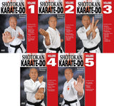 5 DVD SET Japanese Shotokan Karate Do - Kiyoshi Yamazaki 8th Dan Ryobukai