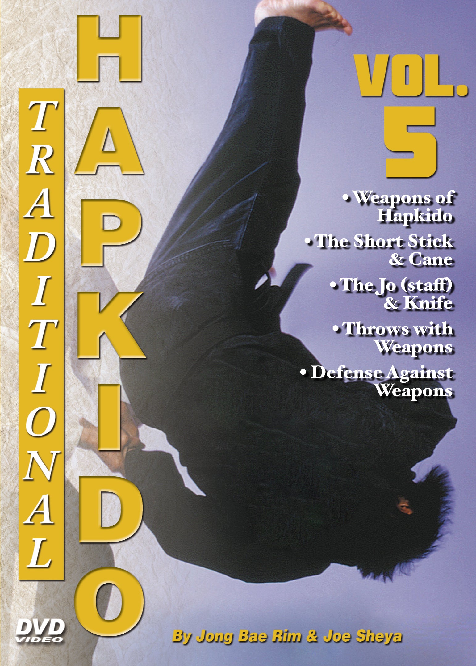 Traditional Hapkido #5 Weapons Short Stick Cane Staff Knife DVD GM Jong Bae Rim