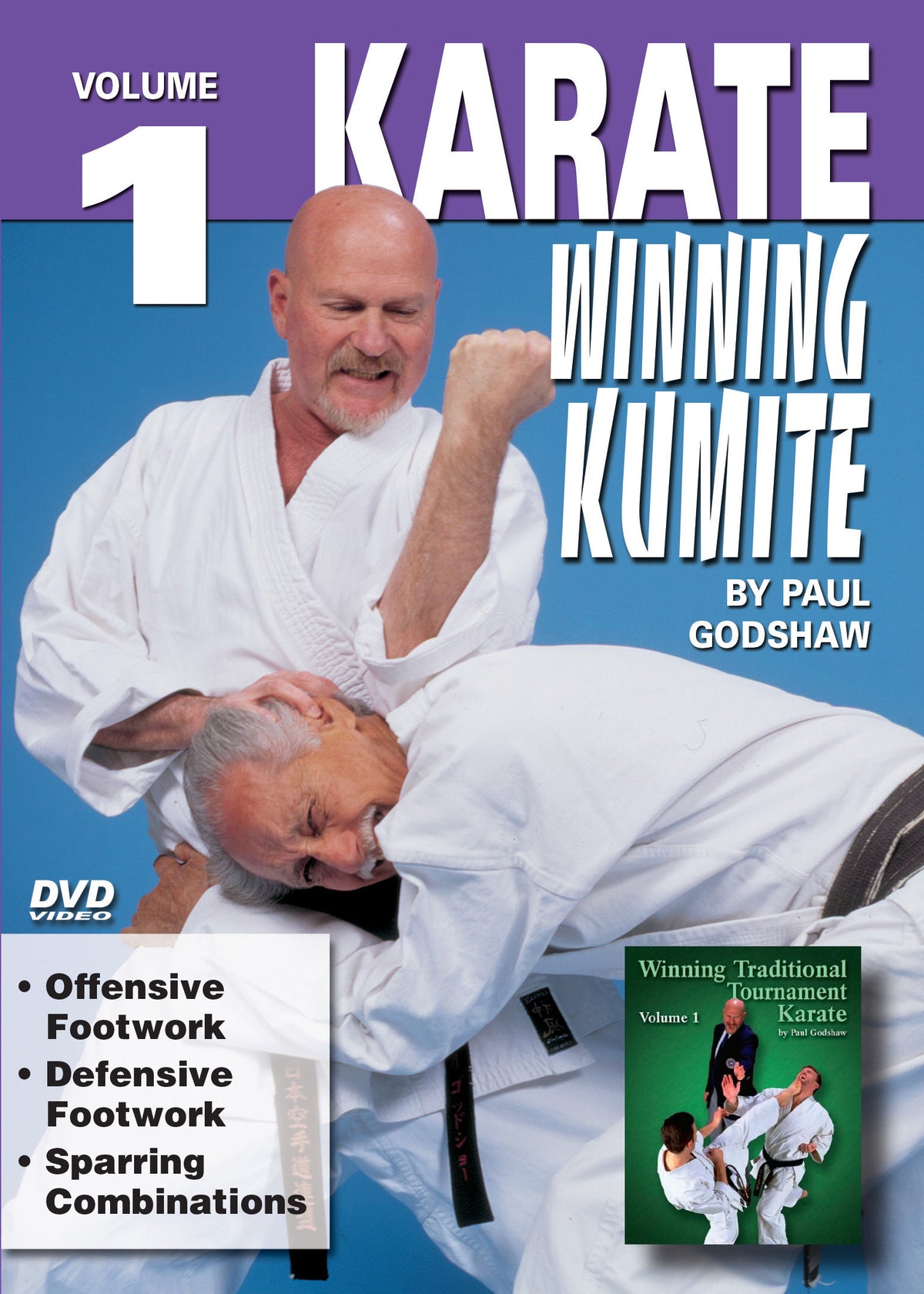 Karate Winning Kumite Sparring #1 Footwork, Footwork, Combos DVD Paul Godshaw