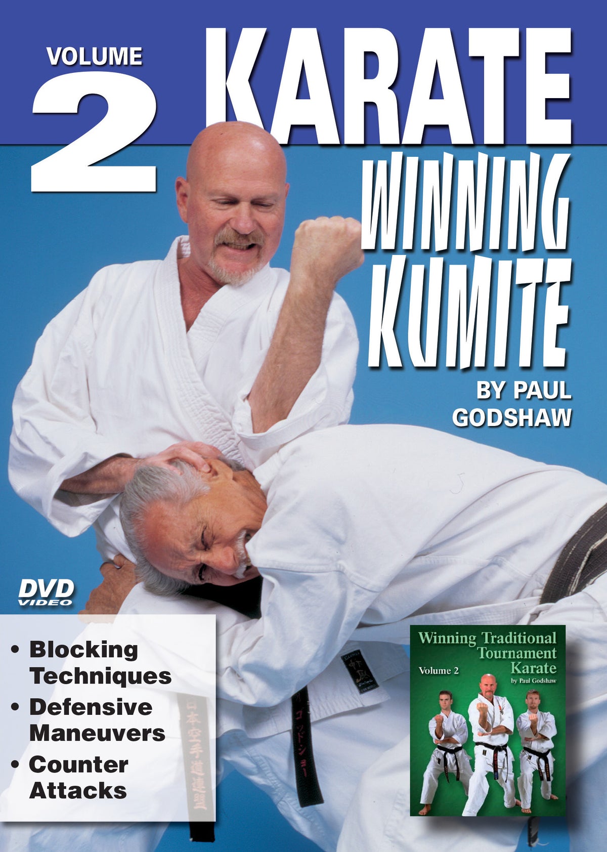 Karate Winning Kumite Sparring #2 Blocking, Counter Attacks DVD Paul Godshaw