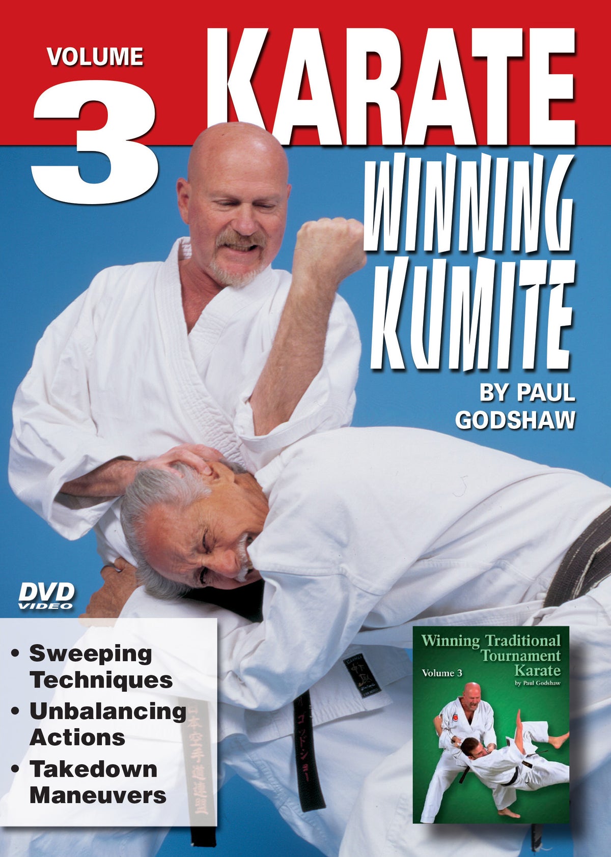 Karate Winning Kumite Sparring #3 Sweeps, Unbalancing, Takedowns DVD Paul Godshaw