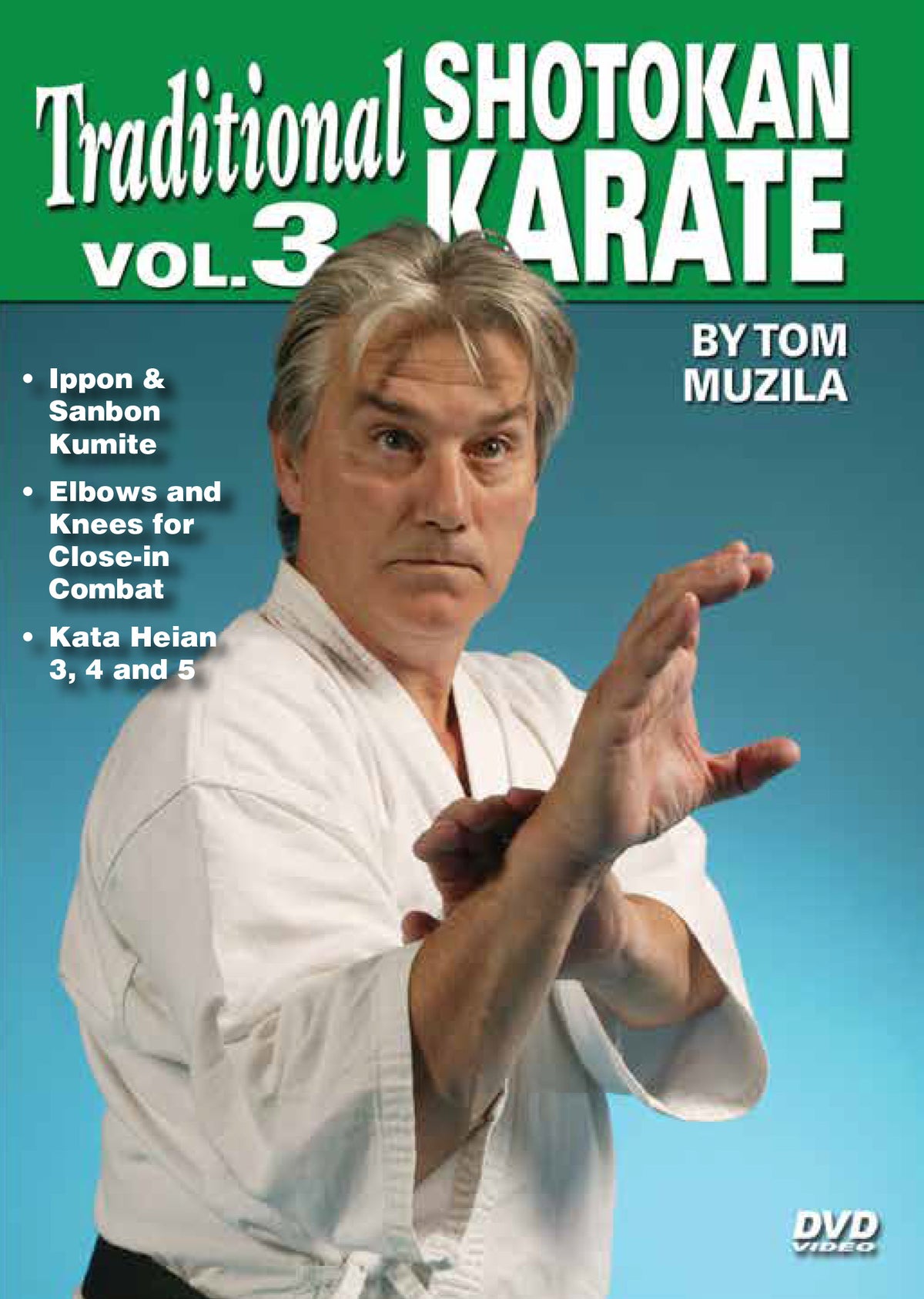 Traditional Okinawan Shotokan Karate #3 Ippon Sanbon Kumite, knees DVD Tom Muzila