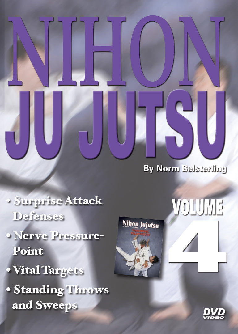 Nihon Ju Jutsu #4 DVD Norm Belsterling pressure point ground fighting sweeps