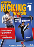 3 DVD SET Winning Kicking Techniques Red Dragon Tournament Karate - Chris Casamassa