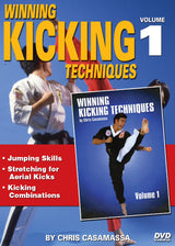 3 DVD SET Winning Kicking Techniques Red Dragon Tournament Karate - Chris Casamassa
