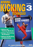 3 DVD SET Winning Kicking Techniques Red Dragon Tournament Karate - Chris Casamassa