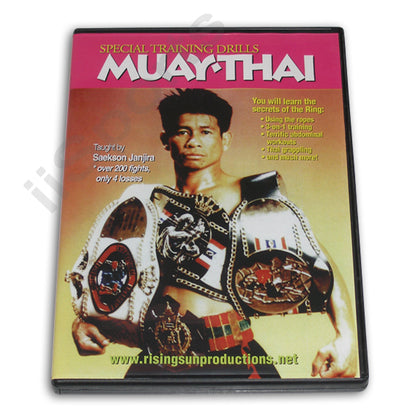 Muay Thai Special Training Drills DVD  Saekson Janjira kickboxing