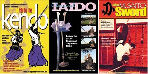 3 DVD Set Japanese Sword Training - Kendo Samurai - George Alexander, Master Saito