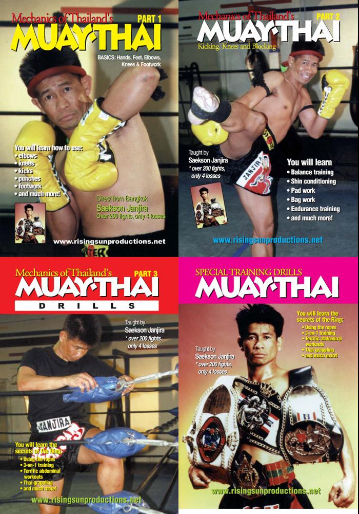 Muay Thai Kickboxing Master Janjira 4 DVD Set