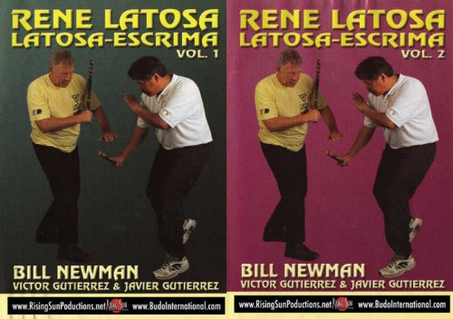 2 DVD SET Latosa Escrima filipino martial arts -Rene Latosa, Bill Newman