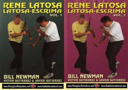 2 DVD SET Latosa Escrima filipino martial arts -Rene Latosa, Bill Newman