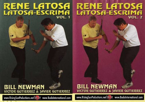 2 DVD SET Latosa Escrima filipino martial arts -Rene Latosa, Bill Newman