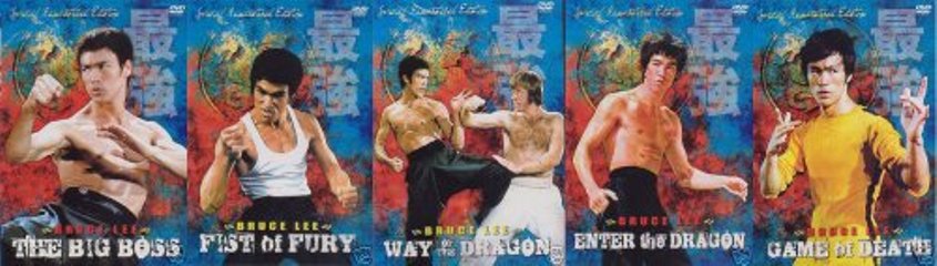 5 DVD SET Bruce Lee Complete Movie Collection
