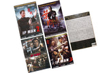 4 DVD SET IP Man Wing Chun movies + 108 Wooden Dummy Poster  $120 Value!