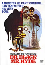 Dr Black Mr Hyde - Bernie Casey Blaxploitation Sci Fi Horror Action movie DVD