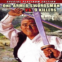 One Armed Swordsman Vs 9 Killers DVD Kung Fu Martial Arts action Jimmy Wang Yu