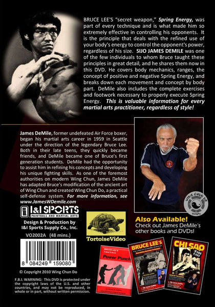 Bruce Lee's Spring Energy DVD James DeMile seattle wing chun do jun fan jkd