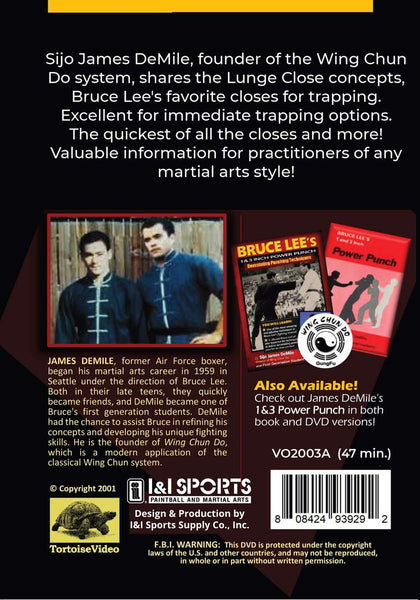 Wing Chun Do Lunge Close DVD James DeMile seattle wing chun do jun fan jkd