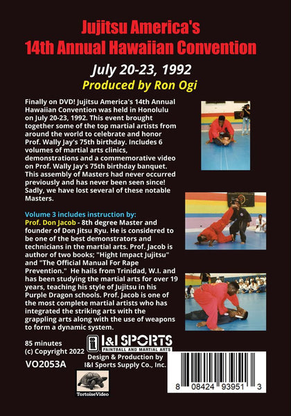 Jujitsu America Hawaiian Convention #3 DVD Wally Jay Don Jacob striking