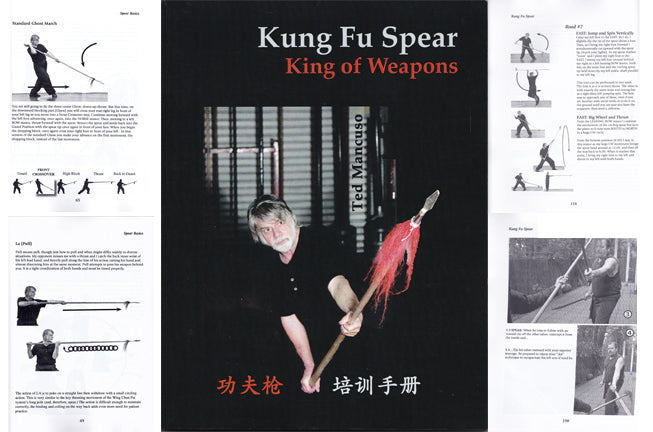 DVD/BOOK SET  Kung Fu Spear King of Weapons & Empty Hand Ted Mancuso zha form