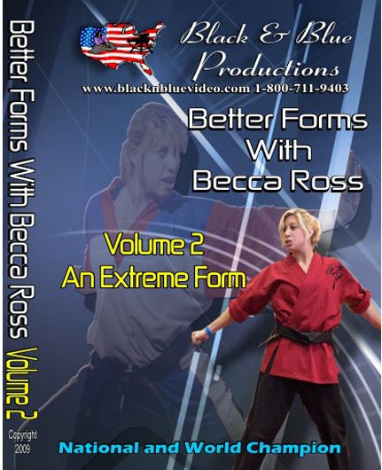 Better Tournament Karate Extreme Forms Kata #2 DVD National Champion Becca Ross