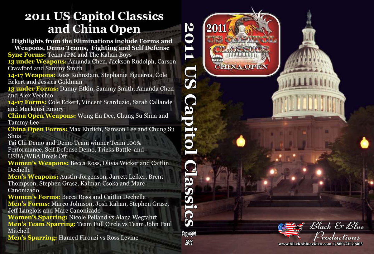2011 U.S. Capitol Classics & China Open Karate Tournament DVD sparring kata