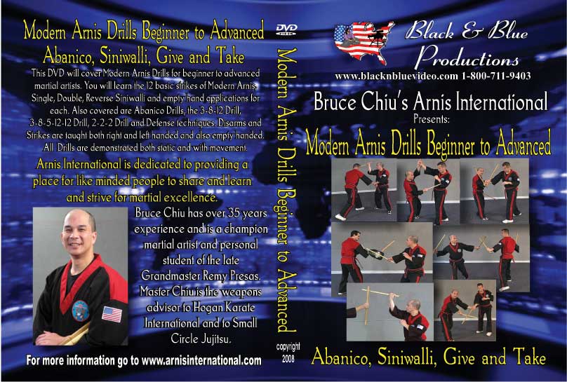 Modern Arnis Drills Beginner - Advanced Abanico Siniwalli DVD Bruce Chiu escrima