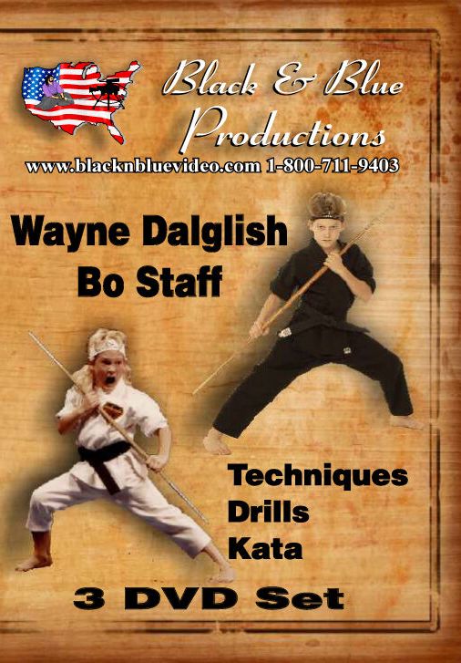 3 DVD Set Youth Tournament Karate Bo Staff Training Course - Wayne Dalglish