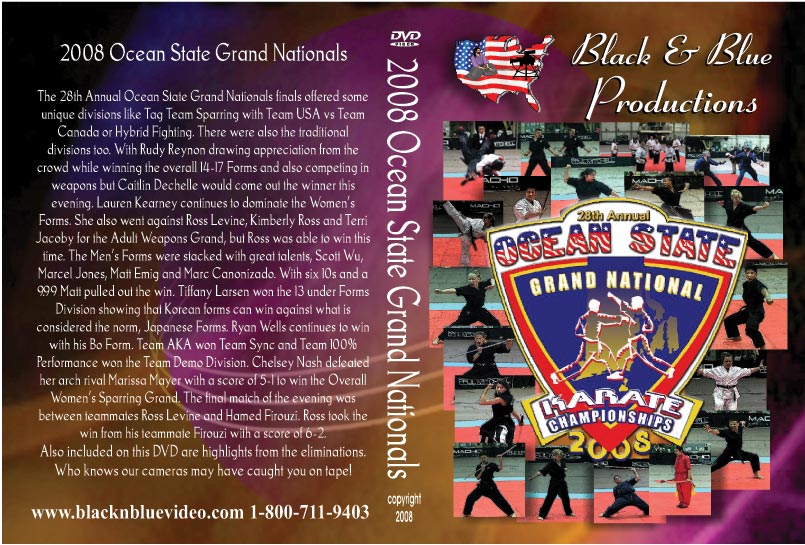 2008 28th Ocean State Grand Nationals Karate Martial Arts Tournament DVD forms