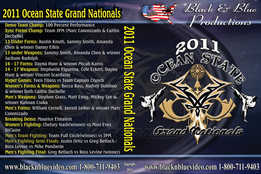 2011 Ocean State Grand Nationals Karate Martial Arts Tournament DVD sparring