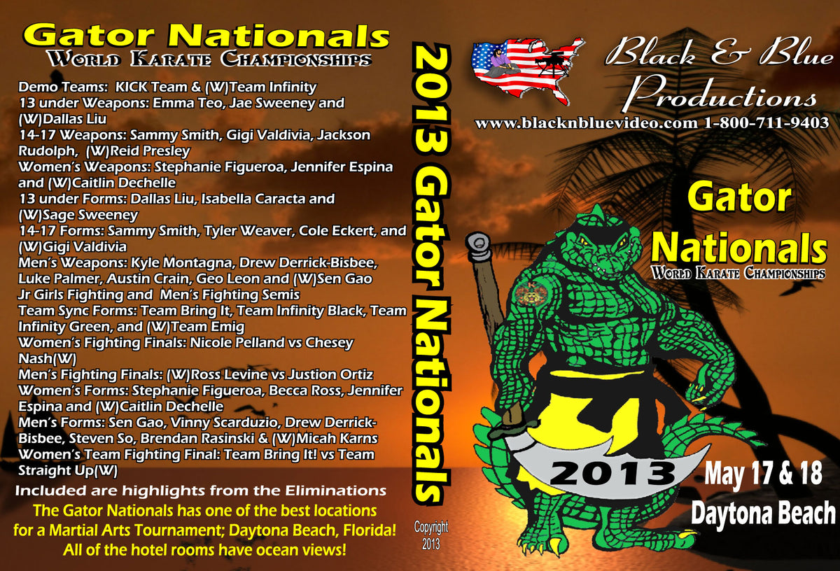 2013 Gator Nationals Karate Martial Arts Tournament DVD sparring forms weapons