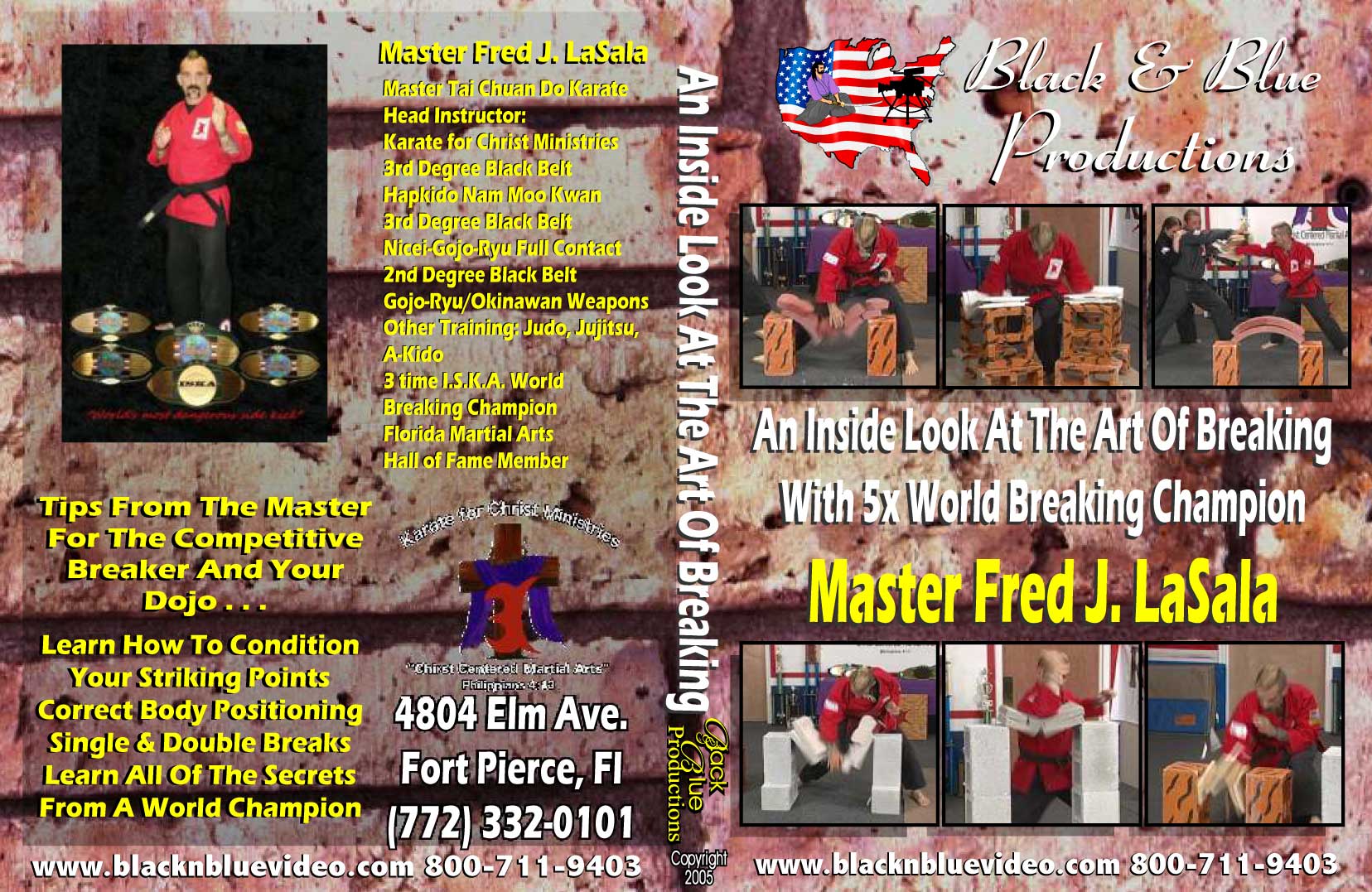 Tournament Karate: Inside Look Art of Breaking DVD Master Fred LaSala