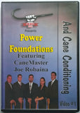 Power Foundations & Cane Conditioning #1 DVD staff stick martial art Joe Robaina