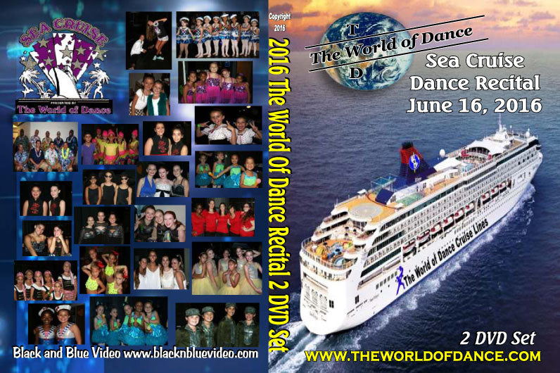 2 DVD Set 2016 World of Dance Sea Cruise Complete Recital