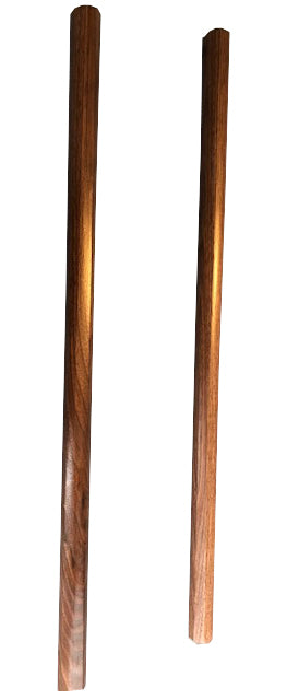 2 Filipino Escrima Kali Arnis American Hardwood Demo Sticks Set 28" x 1"