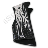 Tippmann 98 Paintball Gun 3D Textured Rubber Wrap Around 45 Grips BLACK WHITE