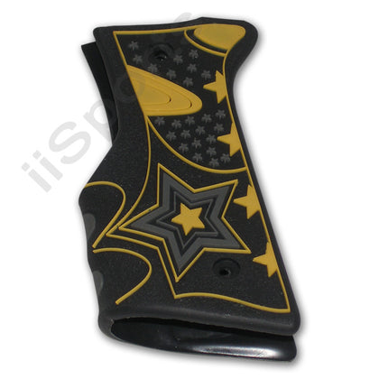 Spyder JT VL Paintball Gun 3D Textured Rubber Wrap Around 45 Grips BLACK YELLOW