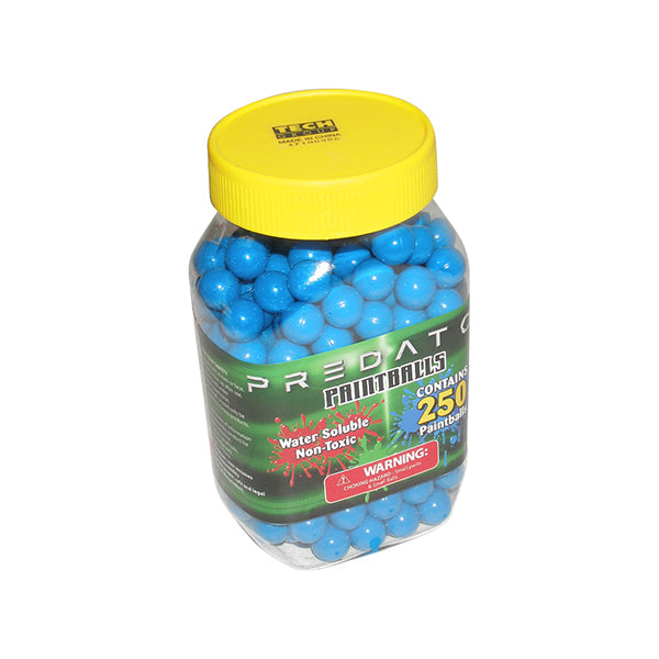 Predator .50 caliber paintballs 250 jar  BLUE