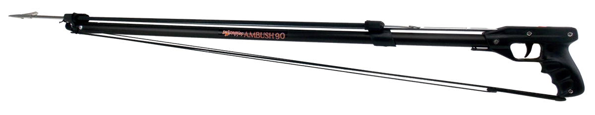 Spearfishing Hogzilla Ambush 90 lightweight euro-style band Spear gun 48.5" long