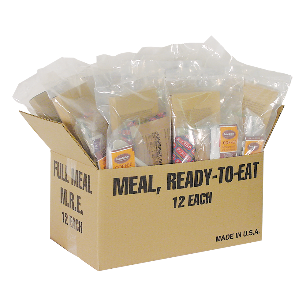 12 Assorted MRE Complete Large Meals Set