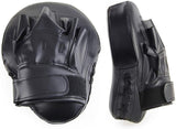 Pro Synthetic Leather Martial Arts Punching Striking Curved Focus Mitts PAIR